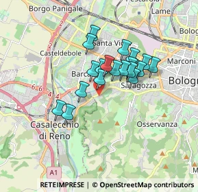 Mappa Via Porrettana, 40033 Bologna BO, Italia (1.315)