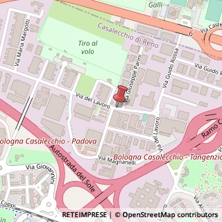 Mappa Via del Lavoro, 72, 40033 Casalecchio di Reno, Bologna (Emilia Romagna)