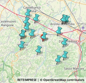 Mappa Via S. Quasimodo, 40053 Valsamoggia BO, Italia (7.75059)