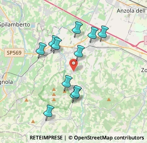 Mappa Via S. Quasimodo, 40053 Valsamoggia BO, Italia (3.42455)