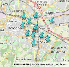 Mappa Via Pietro Mengoli, 40138 Bologna BO, Italia (1.34091)
