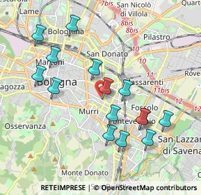 Mappa Via Mazzini, 40138 Bologna BO, Italia (1.95533)