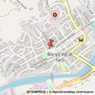Mappa Via Piave, 4, 43043 Borgo Val di Taro, Parma (Emilia Romagna)