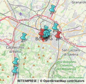 Mappa Via Paglietta, 40124 Bologna BO, Italia (2.64077)
