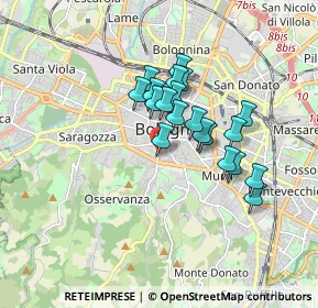 Mappa Via Paglietta, 40124 Bologna BO, Italia (1.34)