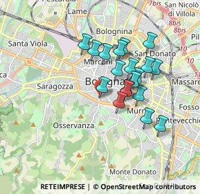 Mappa Via Paglietta, 40124 Bologna BO, Italia (1.47579)