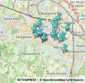 Mappa Via Paglietta, 40124 Bologna BO, Italia (1.27438)