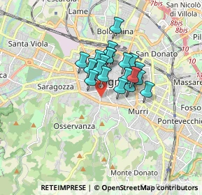Mappa Via Paglietta, 40124 Bologna BO, Italia (1.111)