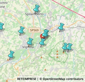 Mappa Via Mombrina, 41056 Savignano sul Panaro MO, Italia (4.69308)