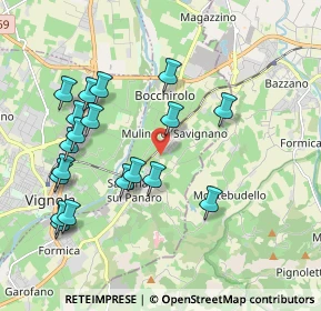 Mappa Via Mombrina, 41056 Savignano sul Panaro MO, Italia (2.09421)