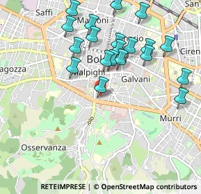 Mappa Via Pglietta, 40124 Bologna BO, Italia (1.0455)