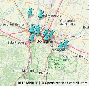 Mappa Via Pglietta, 40124 Bologna BO, Italia (4.96727)