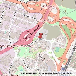 Mappa Via Isonzo, 61, 40033 Casalecchio di Reno, Bologna (Emilia Romagna)
