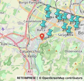 Mappa Via Domenico Zampieri, 40033 Casalecchio di Reno BO, Italia (2.3175)