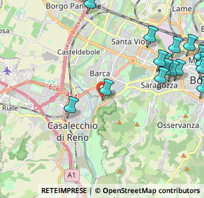 Mappa Via Domenico Zampieri, 40033 Casalecchio di Reno BO, Italia (3.01)