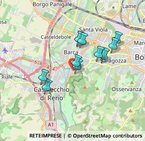 Mappa Via Domenico Zampieri, 40033 Casalecchio di Reno BO, Italia (1.45273)