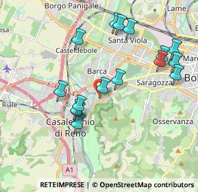 Mappa Via Domenico Zampieri, 40033 Casalecchio di Reno BO, Italia (2.015)