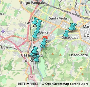 Mappa Via Domenico Zampieri, 40033 Casalecchio di Reno BO, Italia (1.54857)
