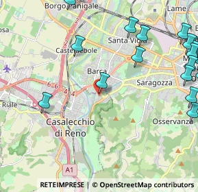 Mappa Via Domenico Zampieri, 40033 Casalecchio di Reno BO, Italia (3.18053)