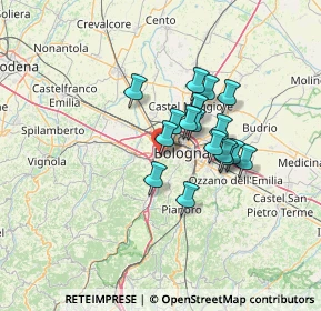 Mappa Via Domenico Zampieri, 40033 Casalecchio di Reno BO, Italia (9.89)