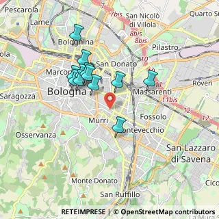 Mappa Via Mazzini, 40137 Bologna BO, Italia (1.545)