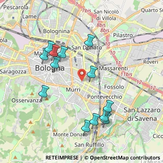 Mappa Via Mazzini, 40137 Bologna BO, Italia (2.10462)