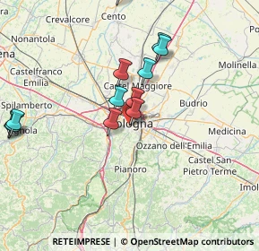 Mappa Mura di Porta D'Azeglio, 40136 Bologna BO, Italia (15.2925)