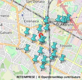 Mappa Via Luciano Toso Montanari, 40138 Bologna BO, Italia (0.914)