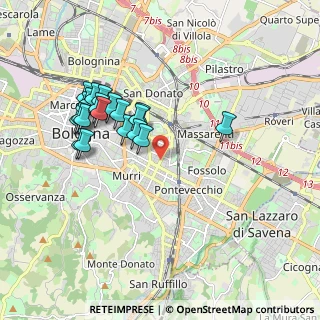 Mappa Via Mengoli, 40138 Bologna BO, Italia (1.833)