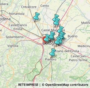 Mappa Via Caravaggio, 40033 Casalecchio di Reno BO, Italia (9.43333)