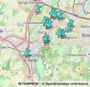 Mappa Via Caravaggio, 40033 Casalecchio di Reno BO, Italia (1.66375)