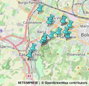 Mappa Via Caravaggio, 40033 Casalecchio di Reno BO, Italia (1.49467)