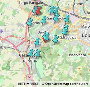 Mappa Via Caravaggio, 40033 Casalecchio di Reno BO, Italia (1.73588)