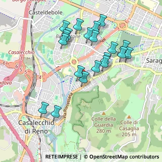 Mappa Via del Guercino, 40033 Casalecchio di Reno BO, Italia (0.992)