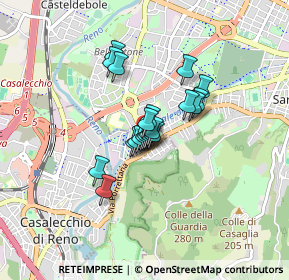 Mappa Via de' Carracci, 40033 Casalecchio di Reno BO, Italia (0.515)