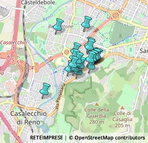 Mappa Via de' Carracci, 40033 Casalecchio di Reno BO, Italia (0.4625)