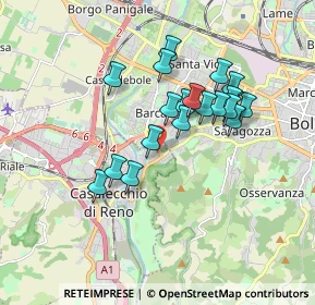 Mappa Via de' Carracci, 40033 Casalecchio di Reno BO, Italia (1.5305)