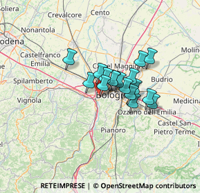 Mappa Via de' Carracci, 40033 Casalecchio di Reno BO, Italia (8.46824)