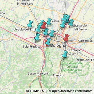 Mappa Via del Guercino, 40033 Casalecchio di Reno BO, Italia (6.71333)