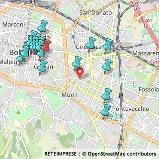 Mappa Via Leandro Alberti, 40137 Bologna BO, Italia (1.2665)
