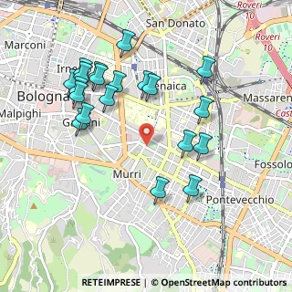 Mappa Via Leandro Alberti, 40137 Bologna BO, Italia (1.0275)