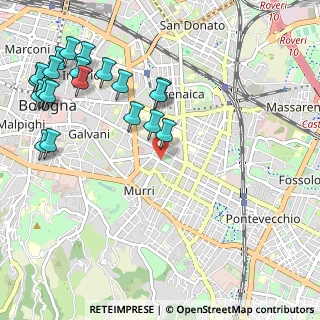 Mappa Via Leandro Alberti, 40137 Bologna BO, Italia (1.3485)