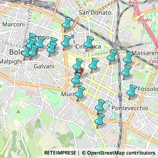 Mappa Via Leandro Alberti, 40137 Bologna BO, Italia (1.085)