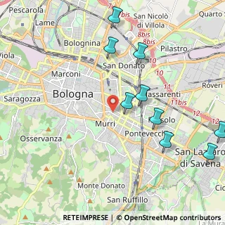 Mappa Via Leandro Alberti, 40137 Bologna BO, Italia (2.79636)