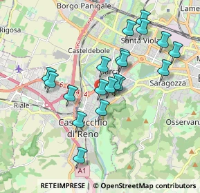 Mappa Via della Badia, 40033 Casalecchio di Reno BO, Italia (1.71947)