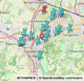 Mappa Via della Badia, 40033 Casalecchio di Reno BO, Italia (1.68947)