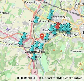 Mappa Via della Badia, 40033 Casalecchio di Reno BO, Italia (1.715)