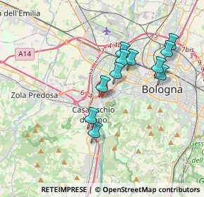 Mappa Via della Badia, 40033 Casalecchio di Reno BO, Italia (3.31818)