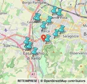Mappa Via Dei Canonici Renani, 40033 Casalecchio di Reno BO, Italia (1.62538)