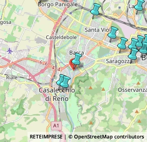 Mappa Via Dei Canonici Renani, 40033 Casalecchio di Reno BO, Italia (3.13176)